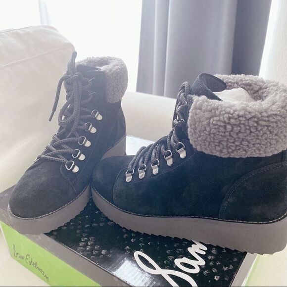 Sam Edelman Suede Lace Up Franc Ankle Boots - Picture 8 of 13